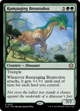 [247]【EN】暴れ回るブロントドン/Rampaging Brontodon【LCC】[R][緑]