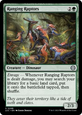 [249]【EN】群棲する猛竜/Ranging Raptors【LCC】[U][緑]