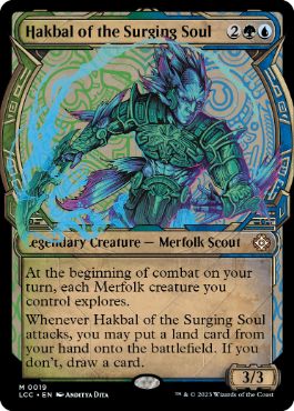 [019]【EN】■ショーケース■うねる魂のハクバル/Hakbal of the Surging Soul【LCC】[M][多色]