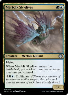 [277]【EN】マーフォークのスカイダイバー/Merfolk Skydiver【LCC】[U][多色]