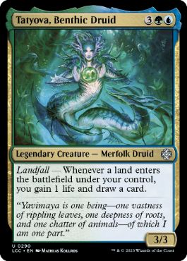 [290]【EN】水底のドルイド、タトヨヴァ/Tatyova, Benthic Druid【LCC】[U][多色]