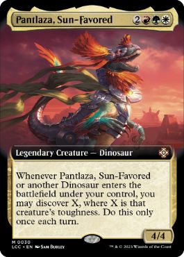 [030]【EN】【FOIL】■拡張アート■太陽の寵児、パントラザ/Pantlaza, Sun-Favored【LCC】[M][多色]