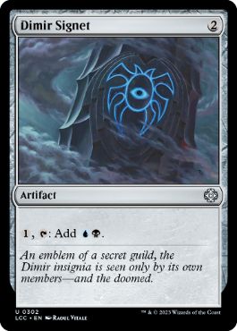 [302]【EN】ディミーアの印鑑/Dimir Signet【LCC】[U][茶]
