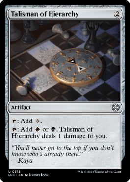 [315]【EN】聖列のタリスマン/Talisman of Hierarchy【LCC】[U][茶]