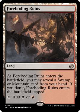[330]【EN】凶兆の廃墟/Foreboding Ruins【LCC】[R][土地]