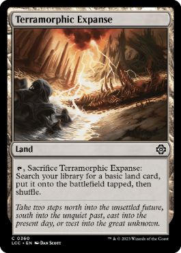 [360]【EN】広漠なる変幻地/Terramorphic Expanse【LCC】[C][土地]