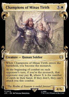 [412]【EN】■ショーケース■ミナス・ティリスの英雄/Champions of Minas Tirith【LTC】[R][白]