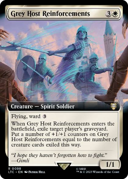 [098]【EN】■拡張アート■灰色の軍勢の増援/Grey Host Reinforcements【LTC】[R][白]
