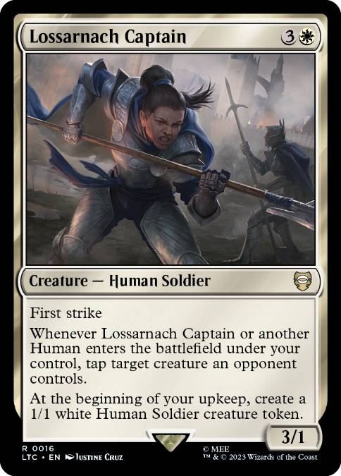 [016]【EN】ロッサールナハの隊長/Lossarnach Captain【LTC】[R][白]