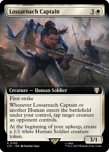 [100]【EN】■拡張アート■ロッサールナハの隊長/Lossarnach Captain【LTC】[R][白]