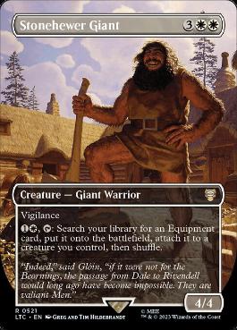 [521]【EN】■ボーダーレス■石切りの巨人/Stonehewer Giant【LTC】[R][白]