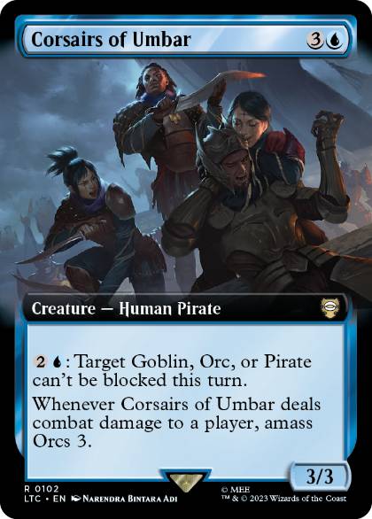[102]【EN】■拡張アート■ウンバールの海賊/Corsairs of Umbar【LTC】[R][青]