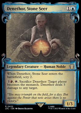 [422]【EN】■ショーケース■石の予見者、デネソール/Denethor, Stone Seer【LTC】[R][青]