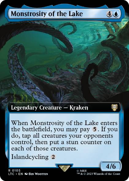 [105]【EN】■拡張アート■湖に潜む化け物/Monstrosity of the Lake【LTC】[R][青]