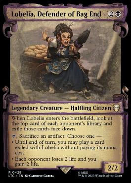 [429]【EN】■ショーケース■袋小路屋敷を守る者、ロベリアばあさま/Lobelia, Defender of Bag End【LTC】[R][黒]