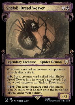 [431]【EN】■ショーケース■戦慄の織り手、シェロブ/Shelob, Dread Weaver【LTC】[R][黒]