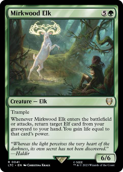 [041]【EN】闇の森の大鹿/Mirkwood Elk【LTC】[R][緑]