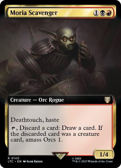 [145]【EN】■拡張アート■モリアの死体あさり/Moria Scavenger【LTC】[R][多色]
