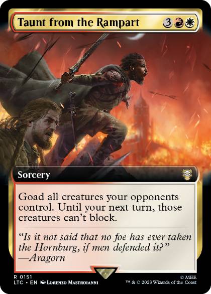 [151]【EN】■拡張アート■塁壁からの挑発/Taunt from the Rampart【LTC】[R][多色]