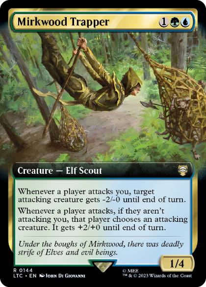 [144]【EN】■拡張アート■闇の森の罠師/Mirkwood Trapper【LTC】[R][多色]
