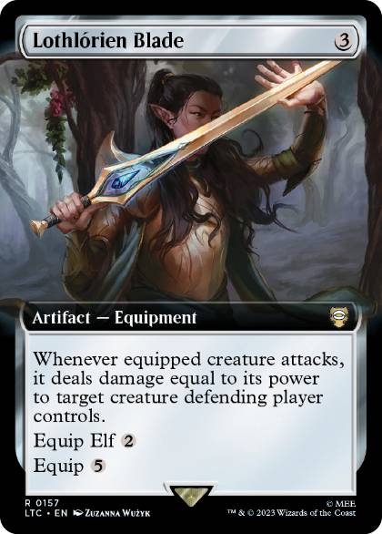 [157]【EN】■拡張アート■ロスロリアンの刃/Lothlórien Blade【LTC】[R][茶]