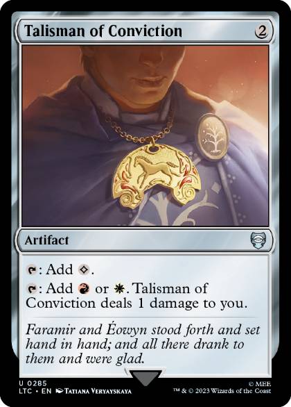 [285]【EN】確信のタリスマン/Talisman of Conviction【LTC】[U][茶]