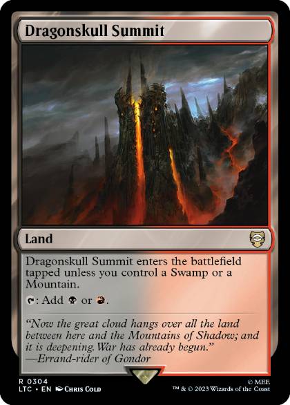 [304]【EN】竜髑髏の山頂/Dragonskull Summit【LTC】[R][土地]