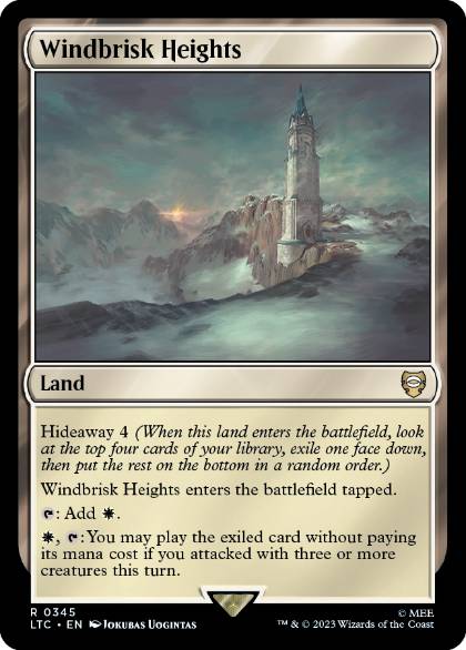 [345]【EN】風立ての高地/Windbrisk Heights【LTC】[R][土地]
