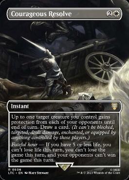 [506]【EN】【FOIL】■ボーダーレス■Courageous Resolve【LTC】[R][白]