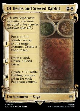 [419]【EN】【銀幕FOIL】■ショーケース■香り草入り兎肉シチュー/Of Herbs and Stewed Rabbit【LTC】[R][白]