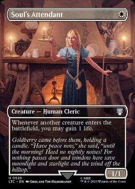 [520]【EN】【銀幕FOIL】■ボーダーレス■魂の従者/Soul's Attendant【LTC】[U][白]