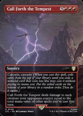 [509]【EN】【FOIL】■ボーダーレス■Call Forth the Tempest【LTC】[R][赤]