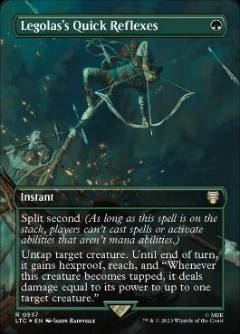 [537]【EN】【サージFOIL】■ボーダーレス■Legolas's Quick Reflexes【LTC】[R][緑]