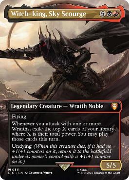 [511]【EN】【FOIL】■ボーダーレス■Witch-king, Sky Scourge【LTC】[M][多色]