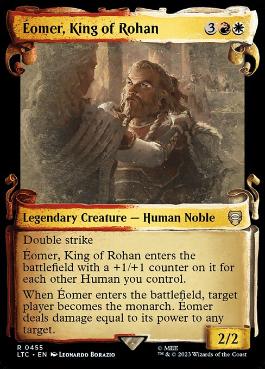 [455]【EN】【銀幕FOIL】■ショーケース■ローハンの王、エオメル/Éomer, King of Rohan【LTC】[R][多色]