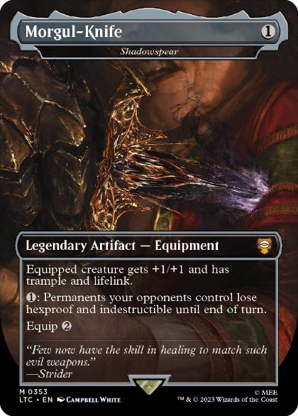 [353]【EN】【FOIL】影槍/Shadowspear【LTC】[M][茶]