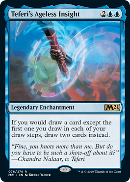 [076]【EN】テフェリーの永遠の洞察/Teferi's Ageless Insight【M21】[R][青]