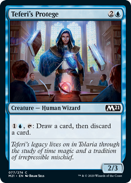 [077]【EN】テフェリーの徒弟/Teferi's Protege【M21】[C][青]