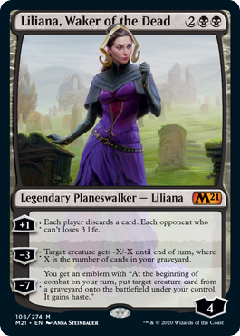 [108]【EN】死者を目覚めさせる者、リリアナ/Liliana, Waker of the Dead【M21】[M][黒]