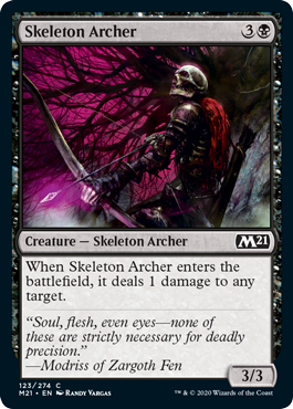 [123]【EN】骸骨射手/Skeleton Archer【M21】[C][黒]