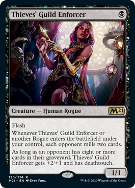 [125]【EN】盗賊ギルドの処罰者/Thieves' Guild Enforcer【M21】[R][黒]