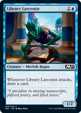 [055]【EN】【FOIL】書庫泥棒/Library Larcenist【M21】[C][青]