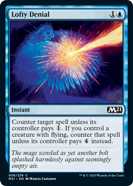 [056]【EN】【FOIL】高尚な否定/Lofty Denial【M21】[C][青]