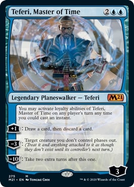 [275]【EN】【FOIL】時の支配者、テフェリー/Teferi, Master of Time【M21】[M][青]