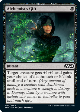 [087]【EN】【FOIL】錬金術師の贈り物/Alchemist's Gift【M21】[C][黒]