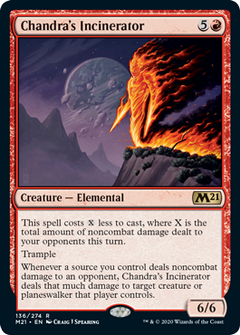 [136]【EN】【FOIL】チャンドラの焼却者/Chandra's Incinerator【M21】[R][赤]