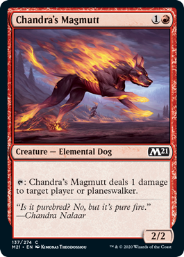 [137]【EN】【FOIL】チャンドラのマグムット/Chandra's Magmutt【M21】[C][赤]