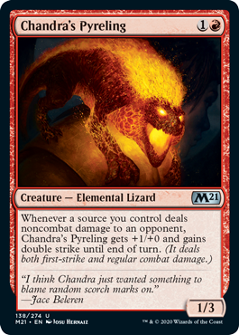 [138]【EN】【FOIL】チャンドラの紅蓮獣/Chandra's Pyreling【M21】[U][赤]