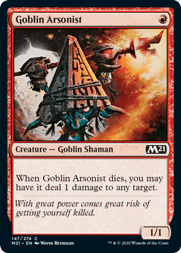 [147]【EN】【FOIL】ゴブリンの付け火屋/Goblin Arsonist【M21】[C][赤]