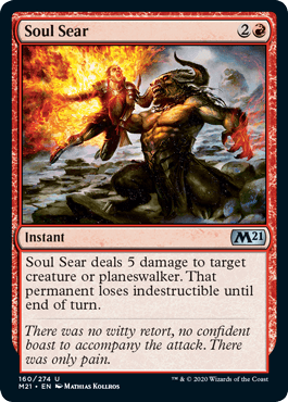 [160]【EN】【FOIL】魂焦がし/Soul Sear【M21】[U][赤]